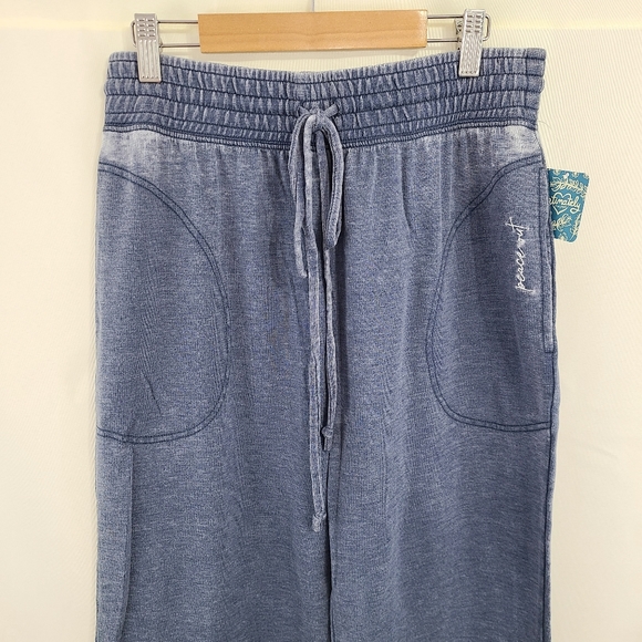 Free People Cozy Cool Girl lounge pants Dark Sapphire Blue NEW - Picture 5 of 7